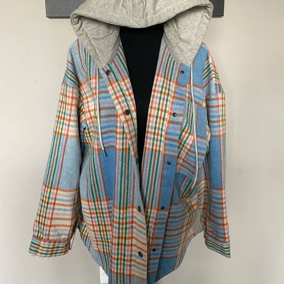 Trendy Plaid Striped Hoodie 🎬 - Picture 2 of 9